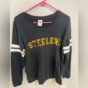 PINK Victoria Secret Steelers Crew Neck